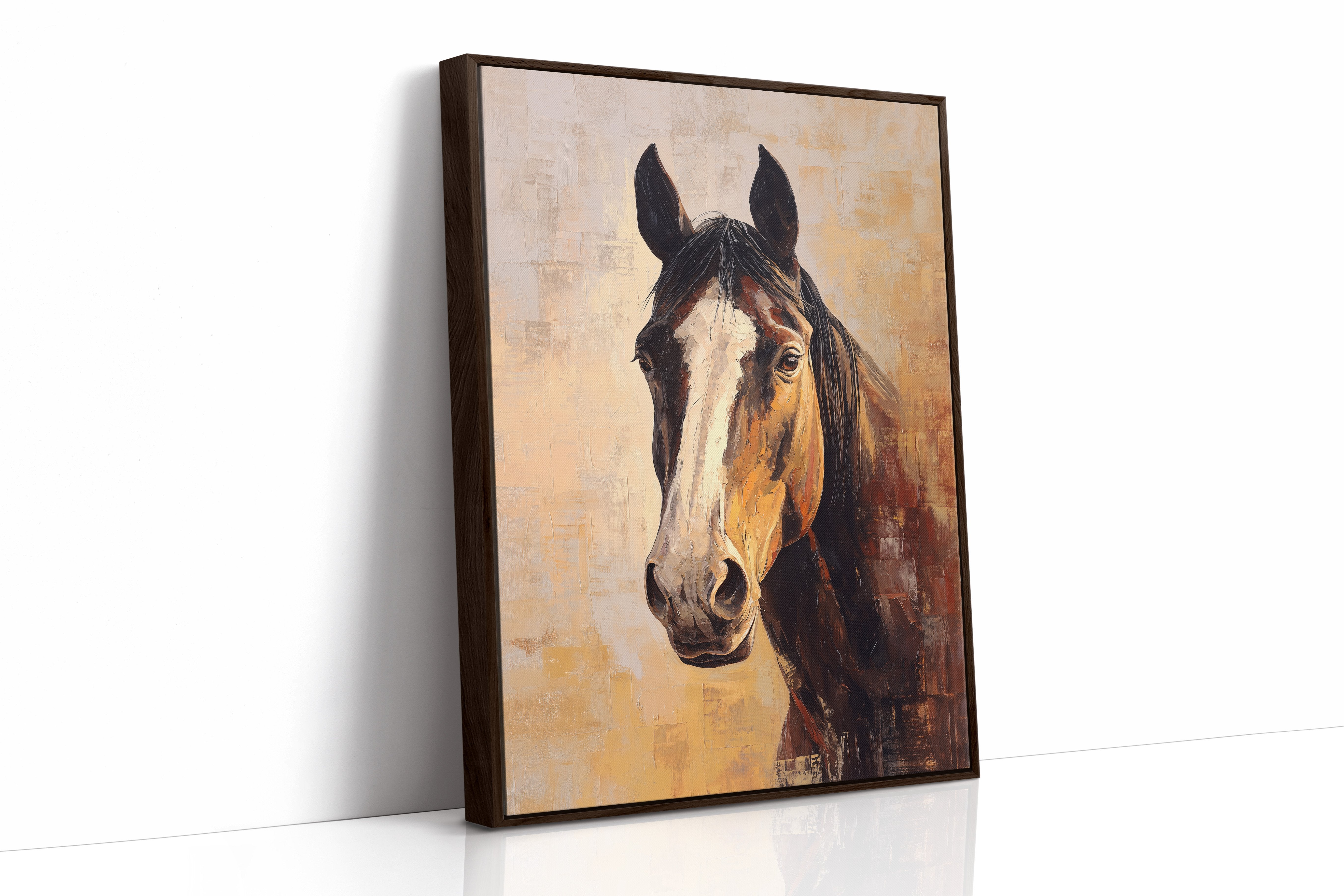 Amber Gaze In Weathered Barn