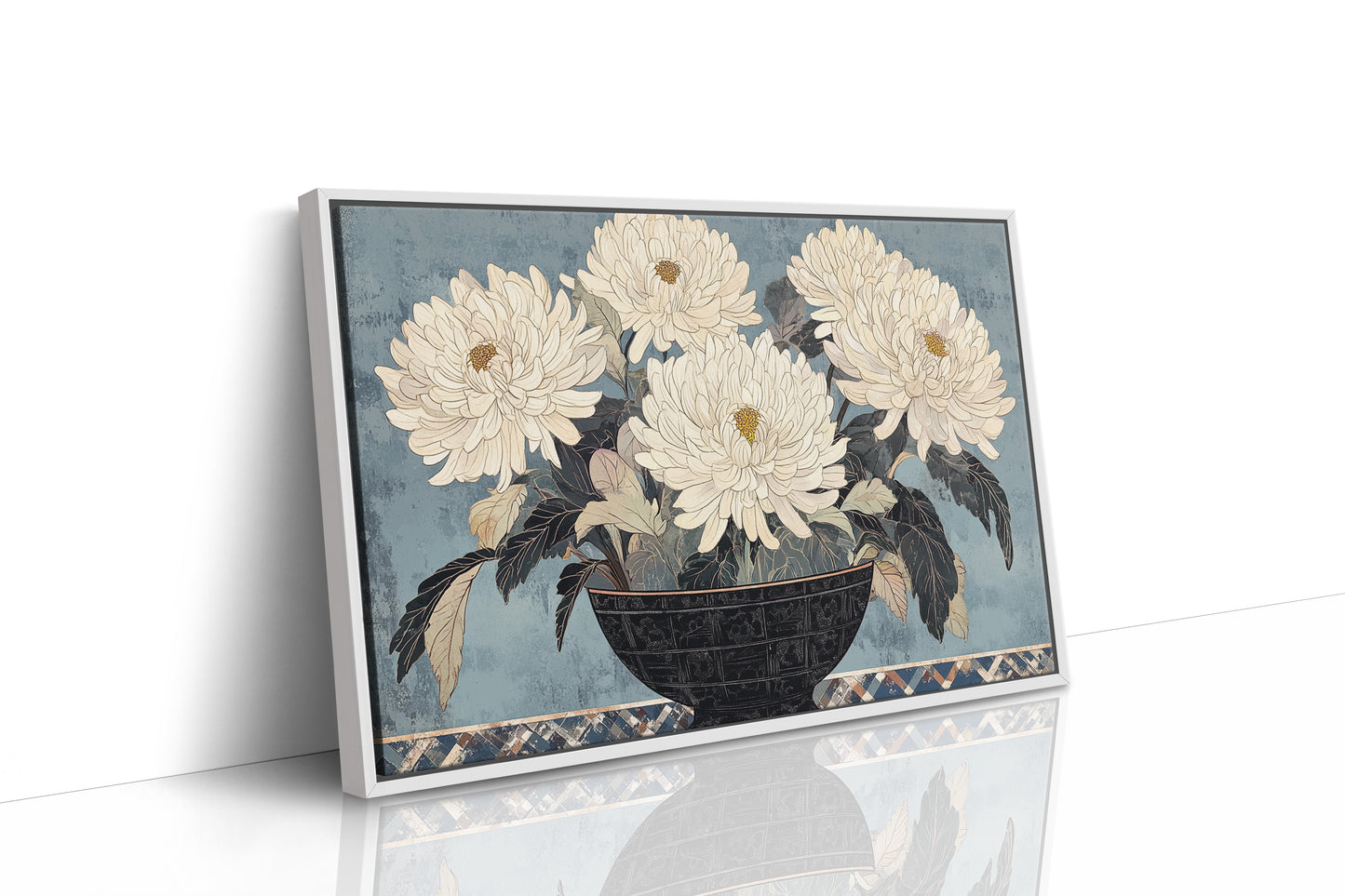 Chrysanthemums Bow To Winter's Song