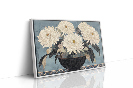 Chrysanthemums Bow To Winter's Song
