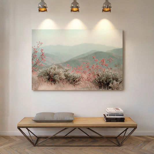 Desert Blossoms Paint Mountain Dreams