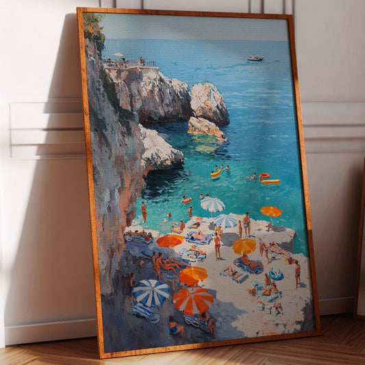 Summer Floats Along Mediterranean Cliffs