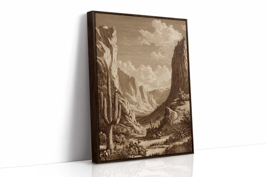 Sepia Canyons Of Forgotten Time