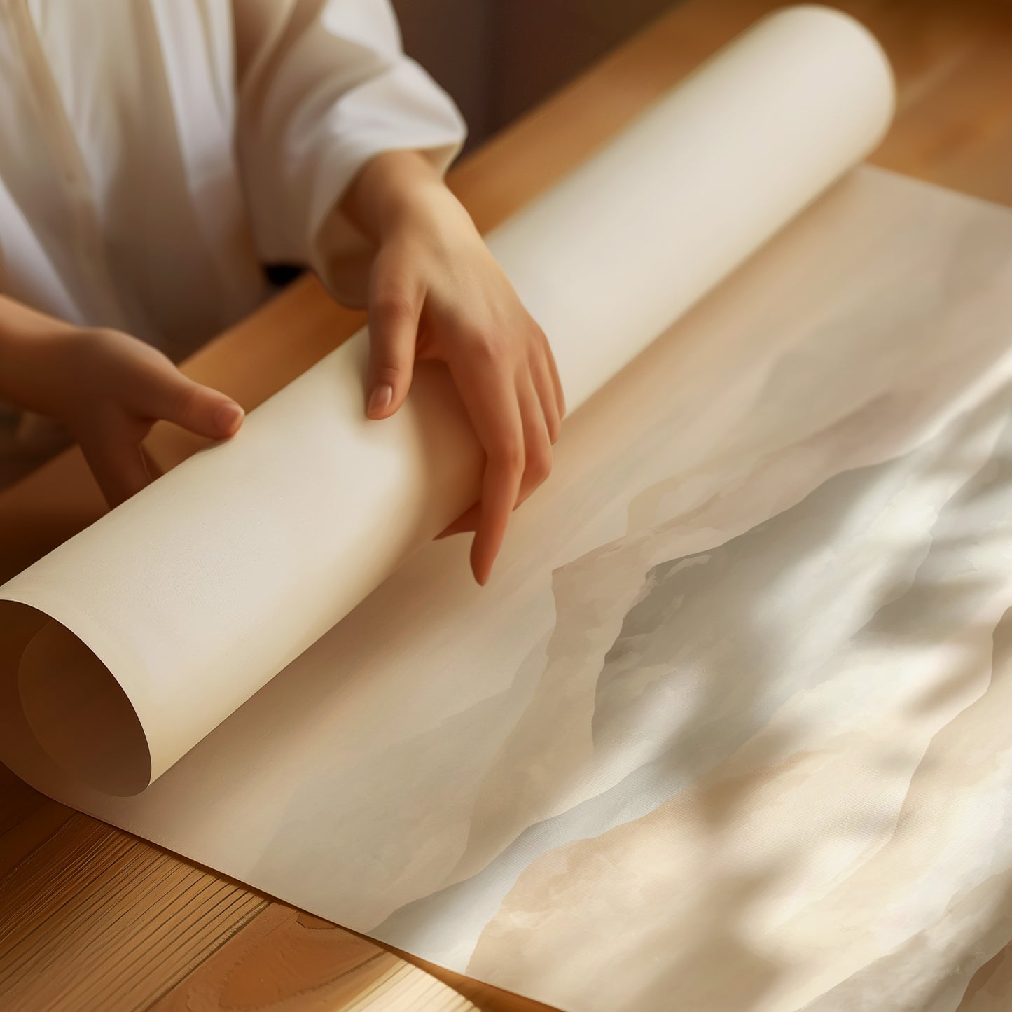 Peaks Float In Morning Mist