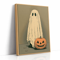 Just a Ghost and His Pumpkin