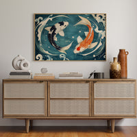 Koi Dance Through Midnight Waters