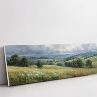 Rolling Fields Beneath A Quiet Sky