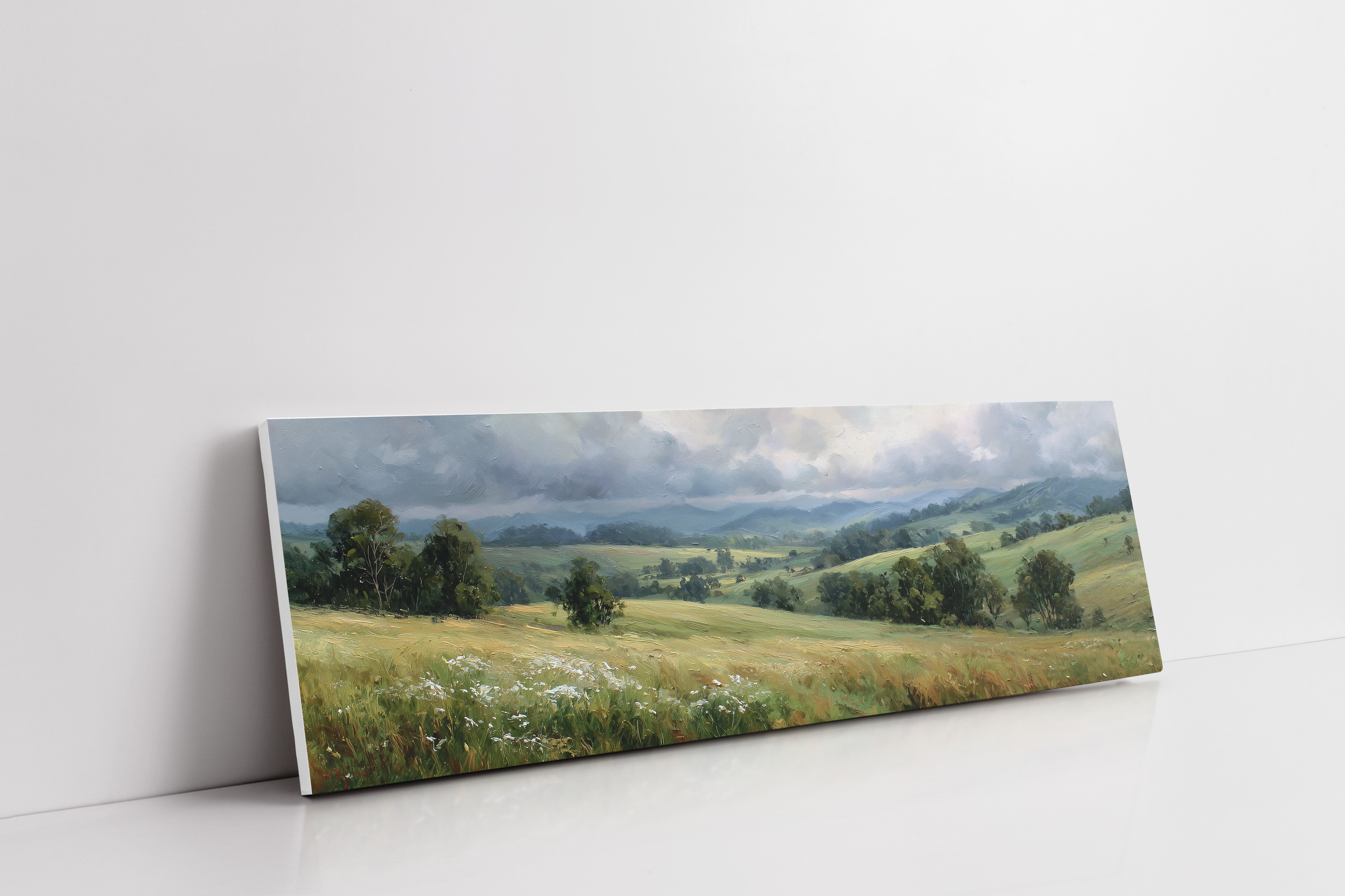Rolling Fields Beneath A Quiet Sky