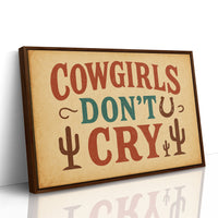 Cowgirls Don’t Cry Western Print