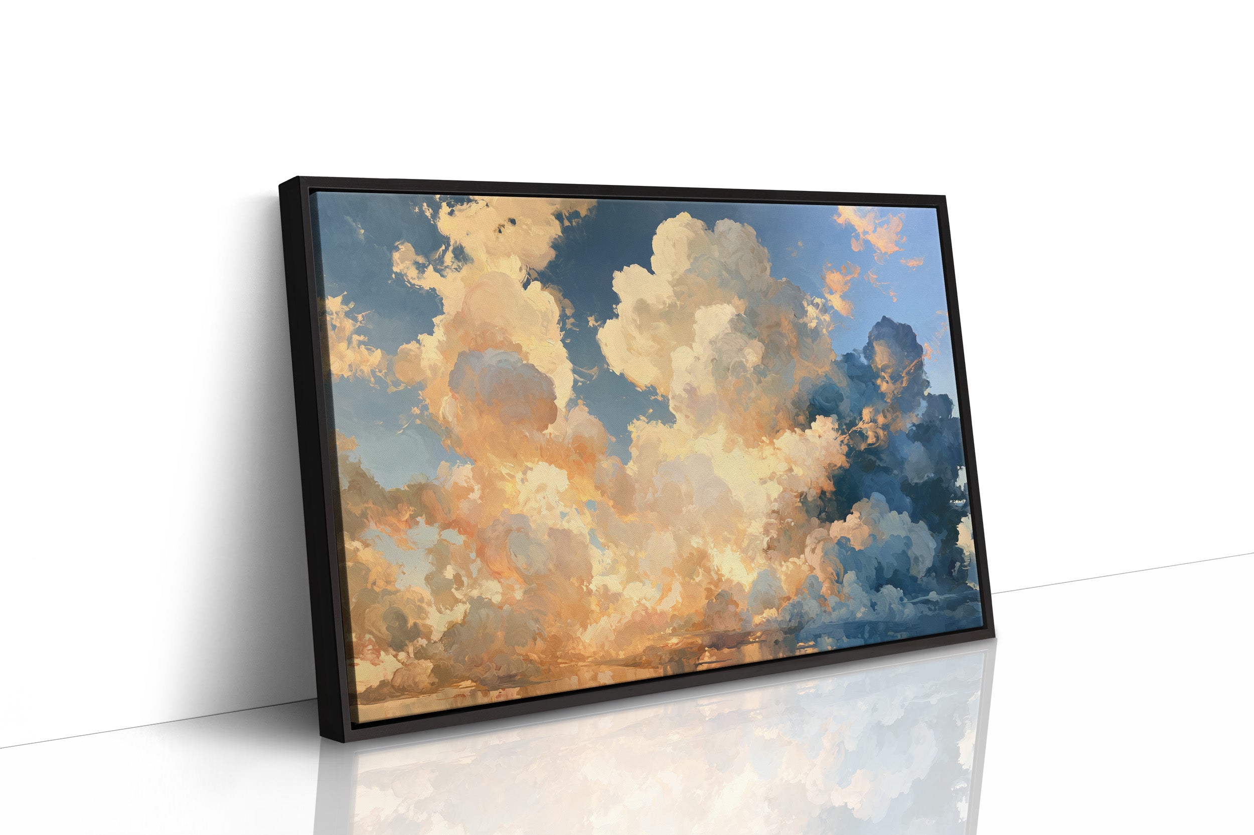 Golden Clouds Over Still Water