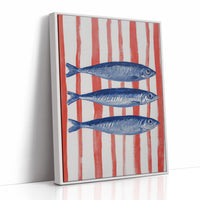 Coastal Blues Meet Striped Shores