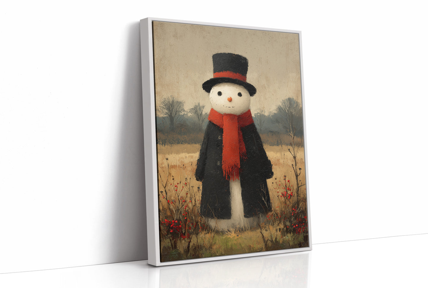 Snowman in the Meadow