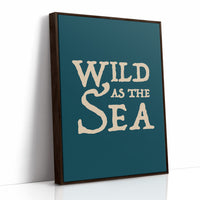 Oceanic Typography: Untamed Waters