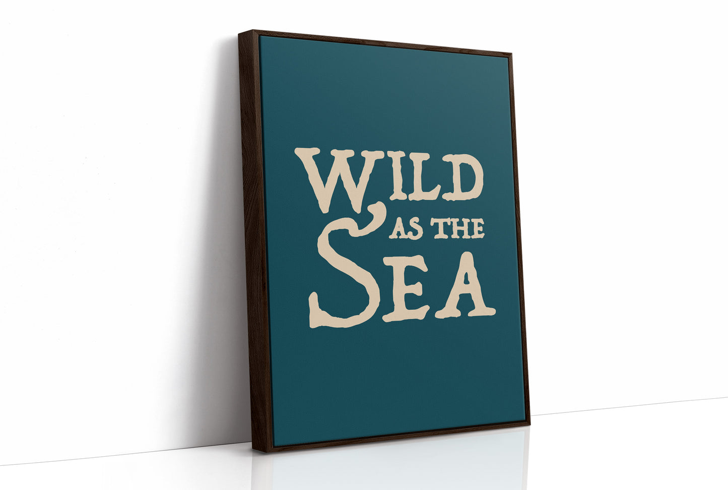 Oceanic Typography: Untamed Waters