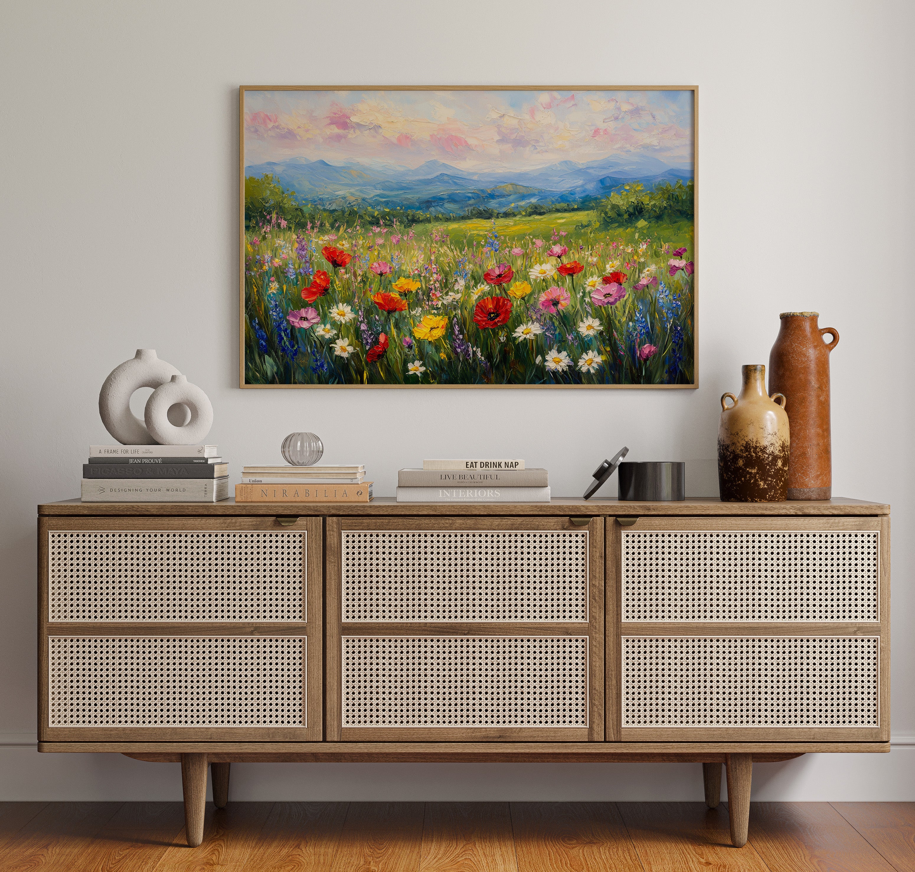 Mountain Meadows Bloom In Rainbow Light