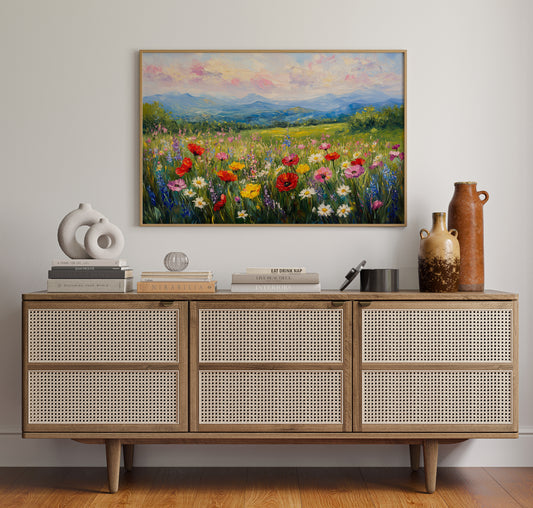 Mountain Meadows Bloom In Rainbow Light