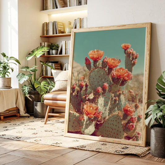 Desert Blooms in Radiant Sunlight