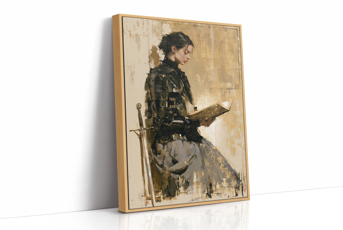 The Warrior Reads at Dusk