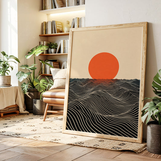 When Sun Meets the Sea's Embrace
