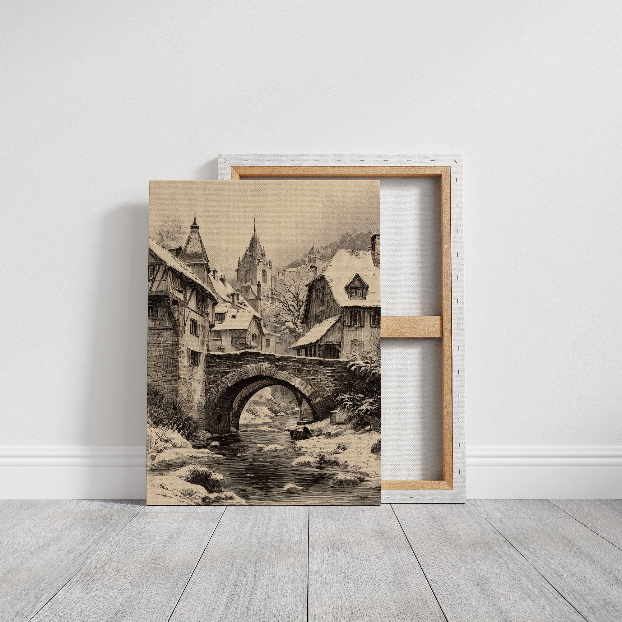 Stone Bridge Leads To Christmas
