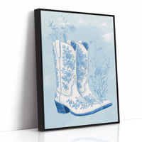 Porcelain Boots In Blue