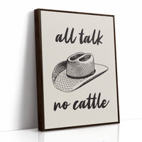 Cowboy Wisdom On Cream Canvas