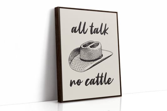 Cowboy Wisdom On Cream Canvas