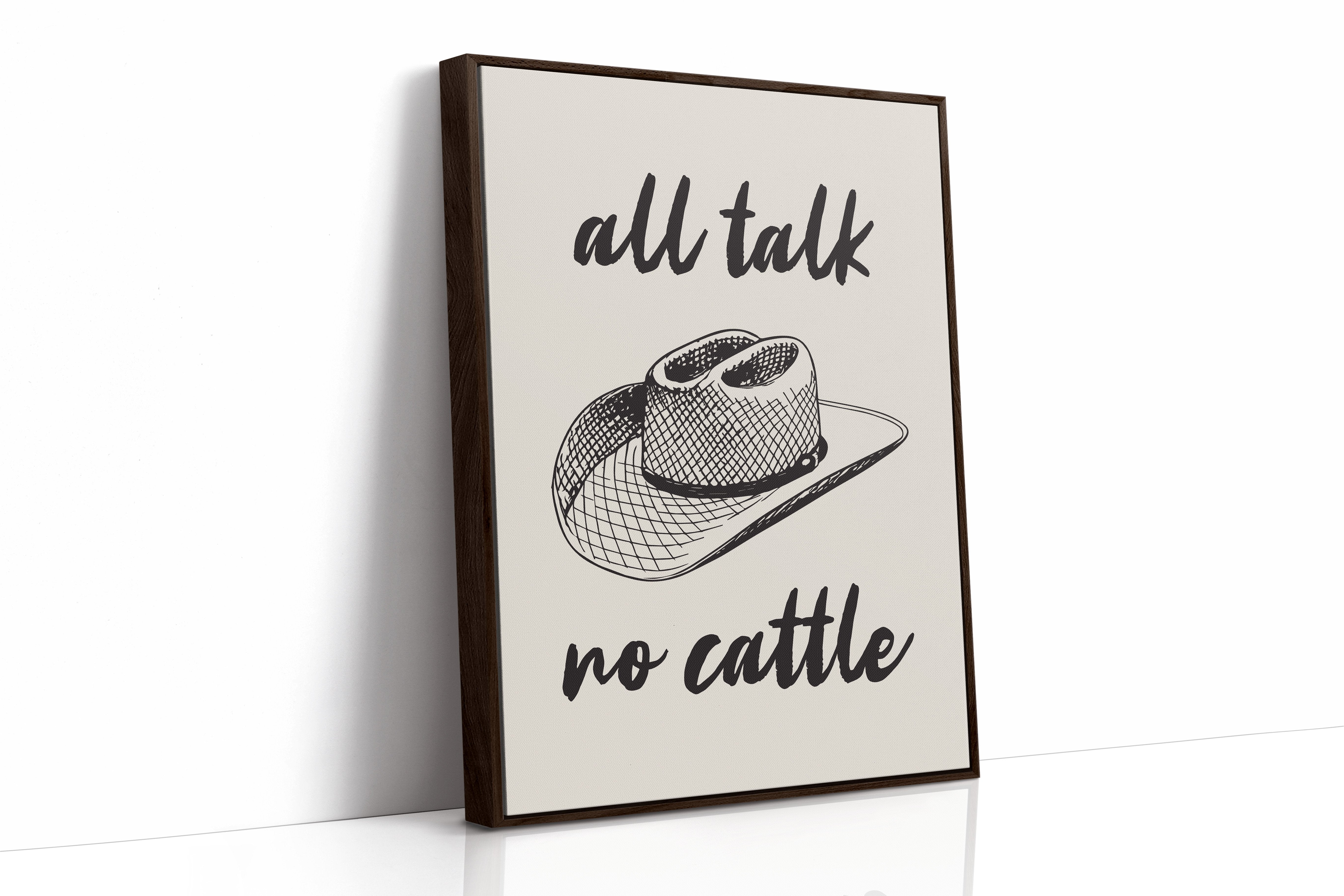 Cowboy Wisdom On Cream Canvas