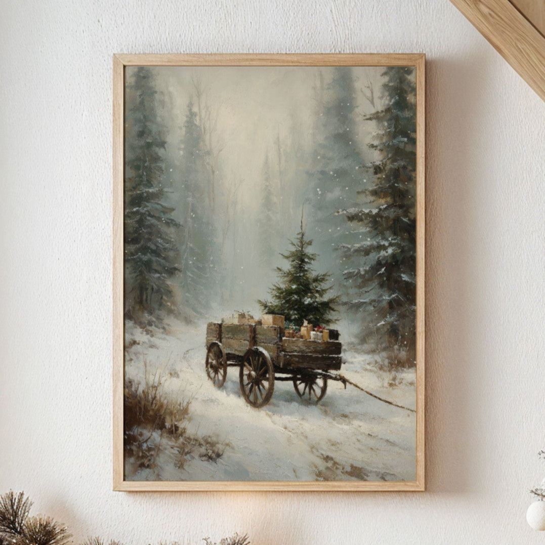 Winter Wagon Carries Forest Memories