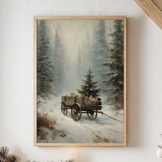 Winter Wagon Carries Forest Memories