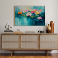 Lotus Dreams Float On Turquoise Waters