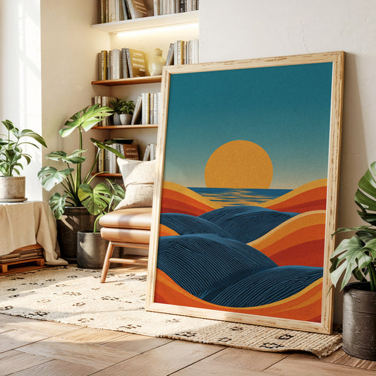 Sunset Over Rolling Dunes