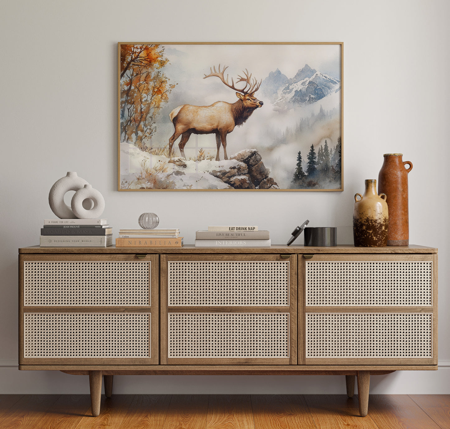 Autumn Snow Crowns Mountain King