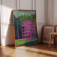 Pink Geometry Dreams In Forest
