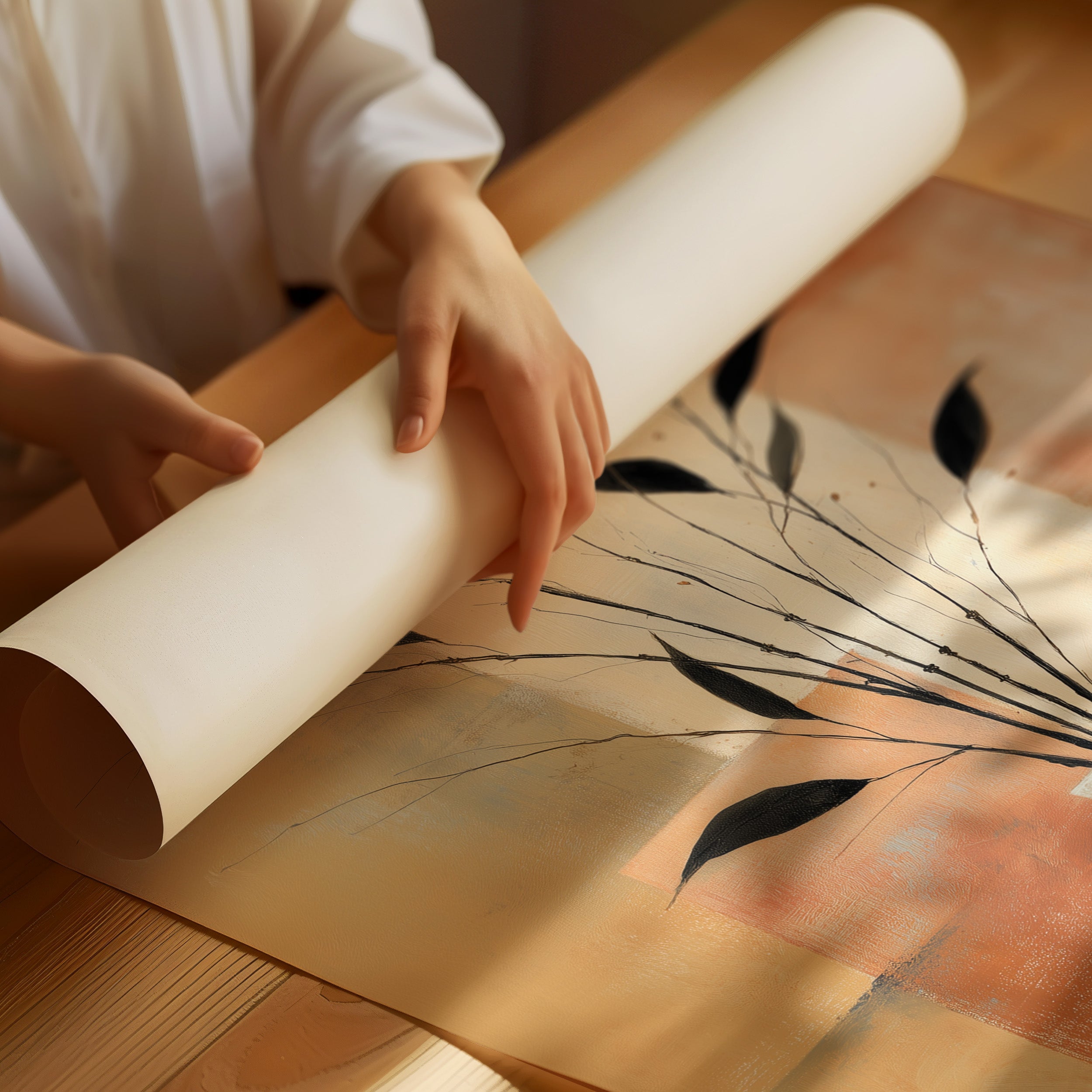 Sunlit Bar With Botanical Grace