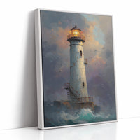 Illuminated Guardian Against Twilight Storm