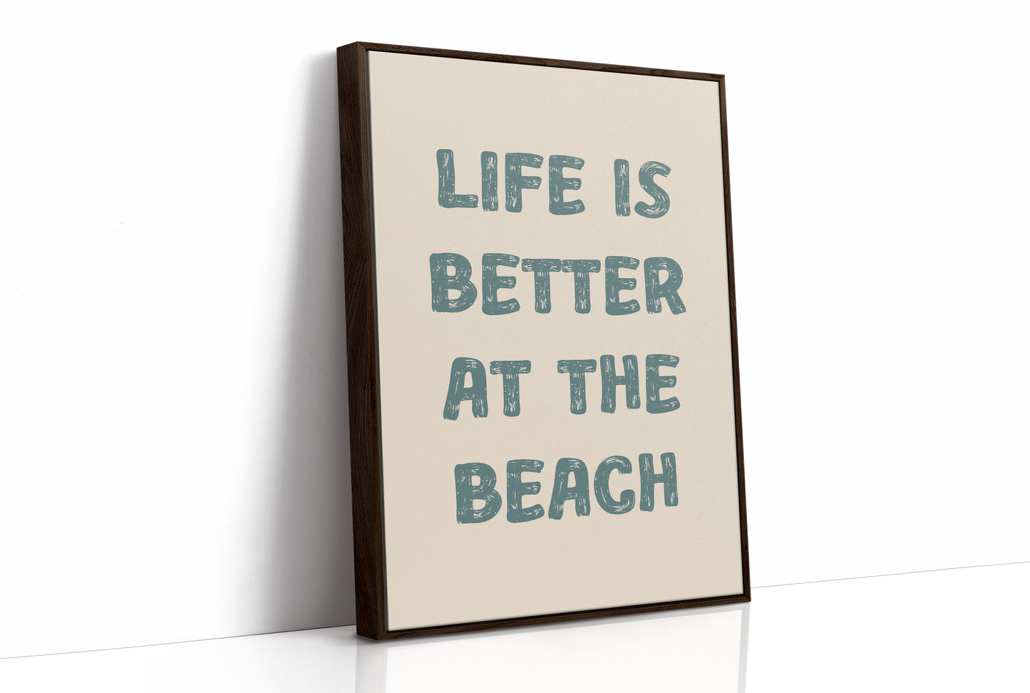 Coastal Wisdom in Teal Typography