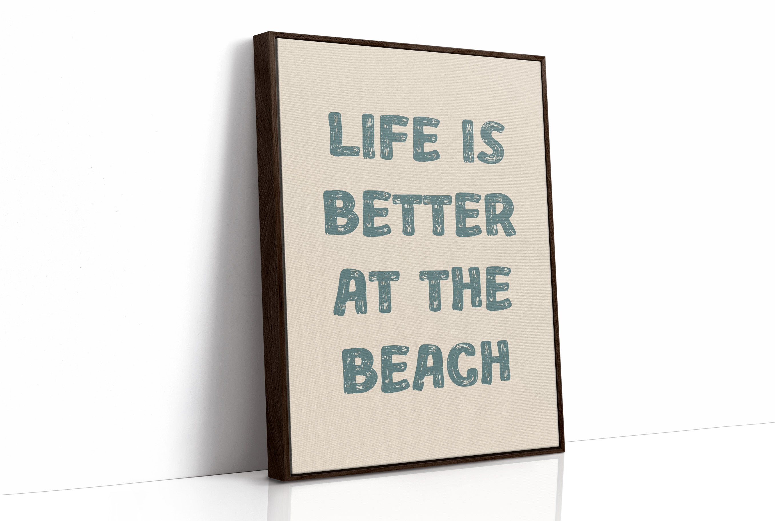 Coastal Wisdom in Teal Typography