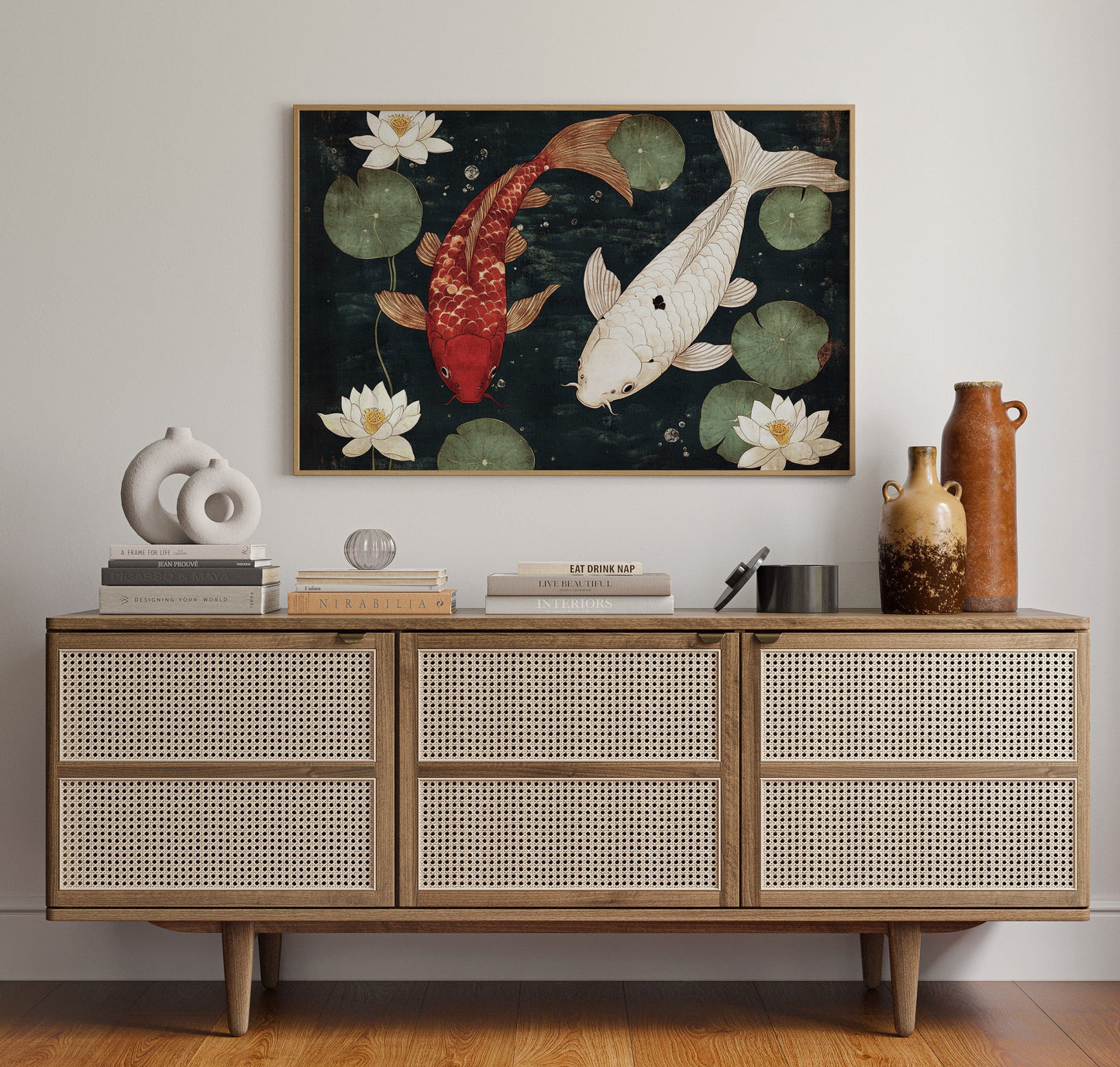 Koi Dance Among Lotus Dreams