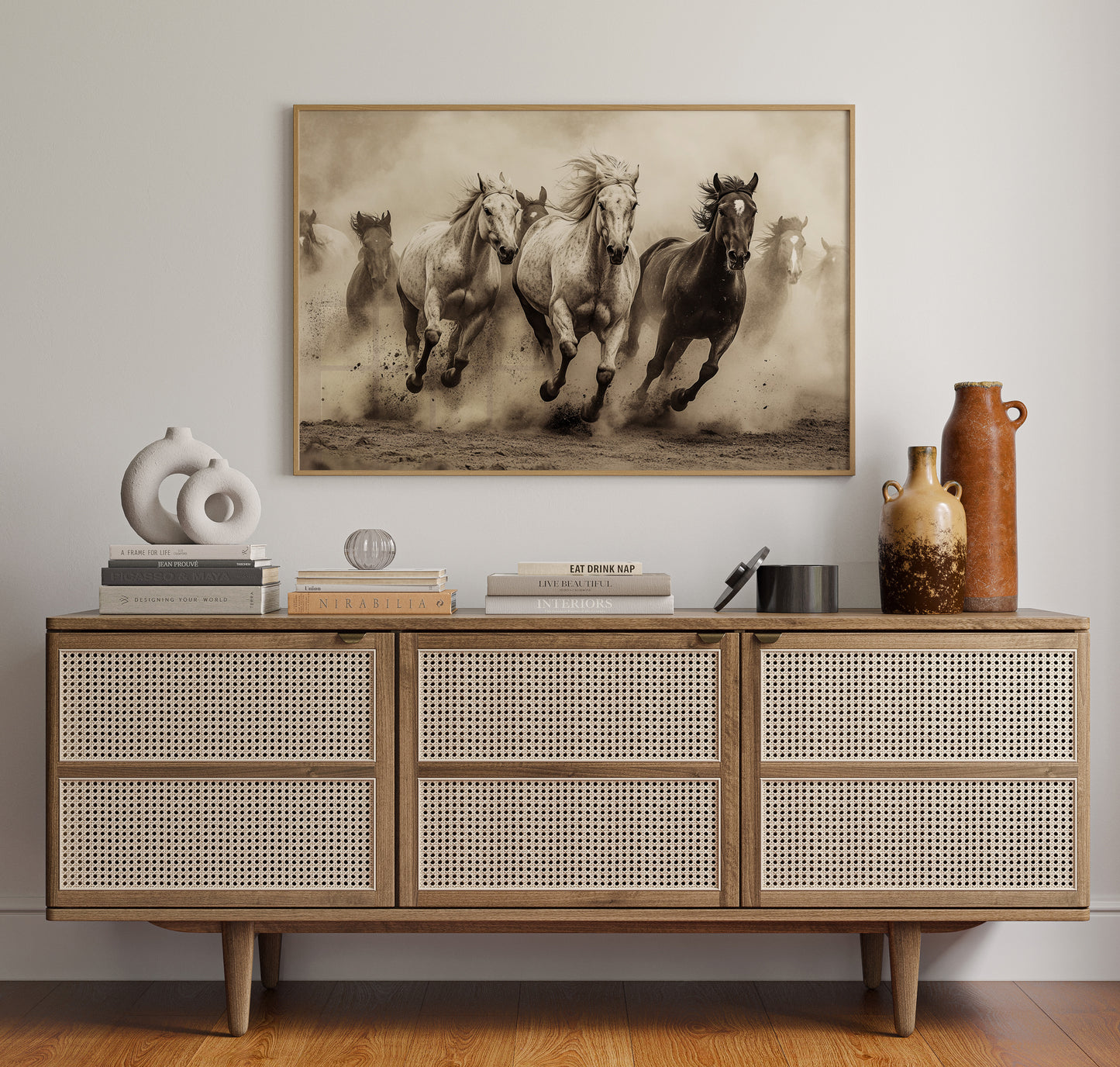 Thunder Hooves Chase Desert Wind