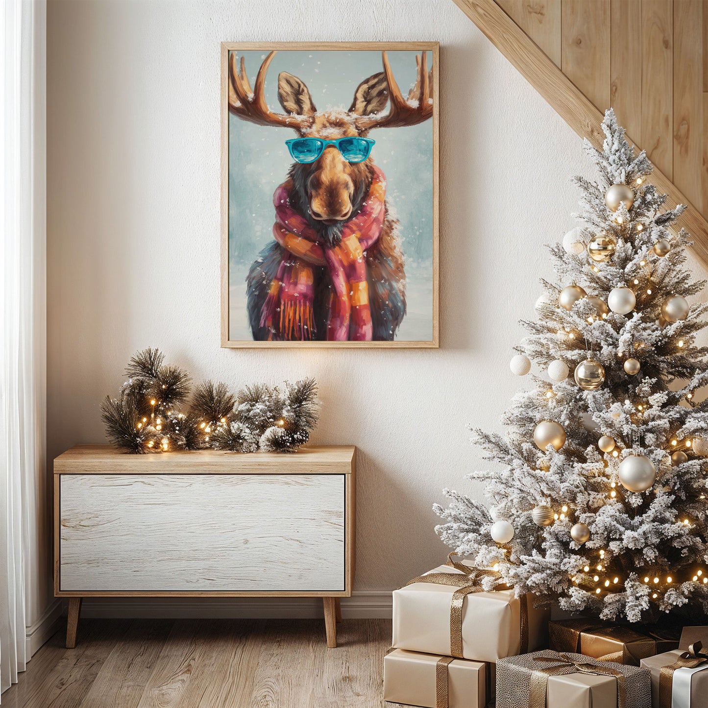 Cool Moose Brings Winter Cheer