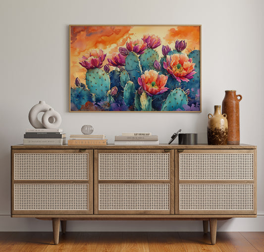 Desert Blooms Paint The Evening Sky