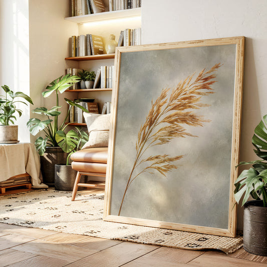Golden Grains in Gentle Breeze