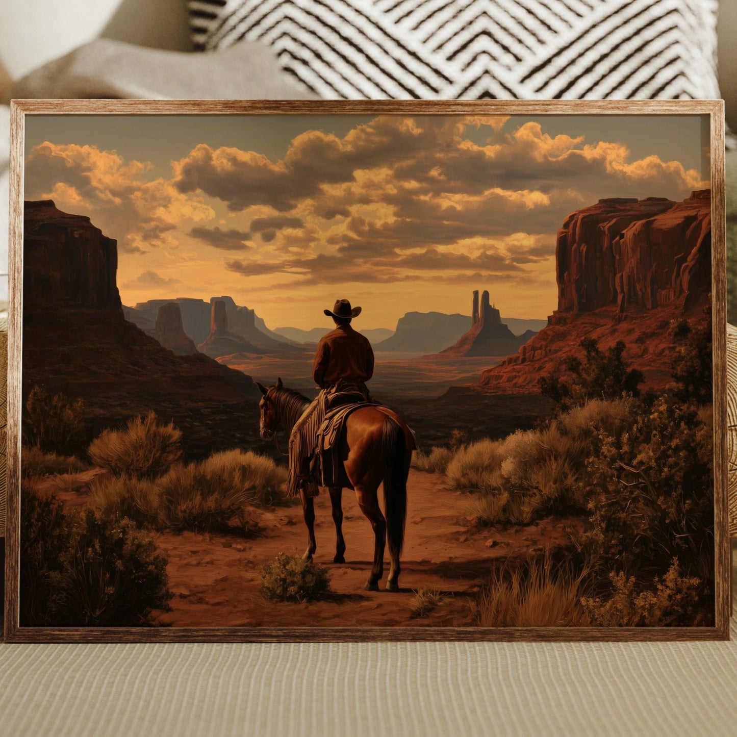 Sunset Maps The Canyon's Heart