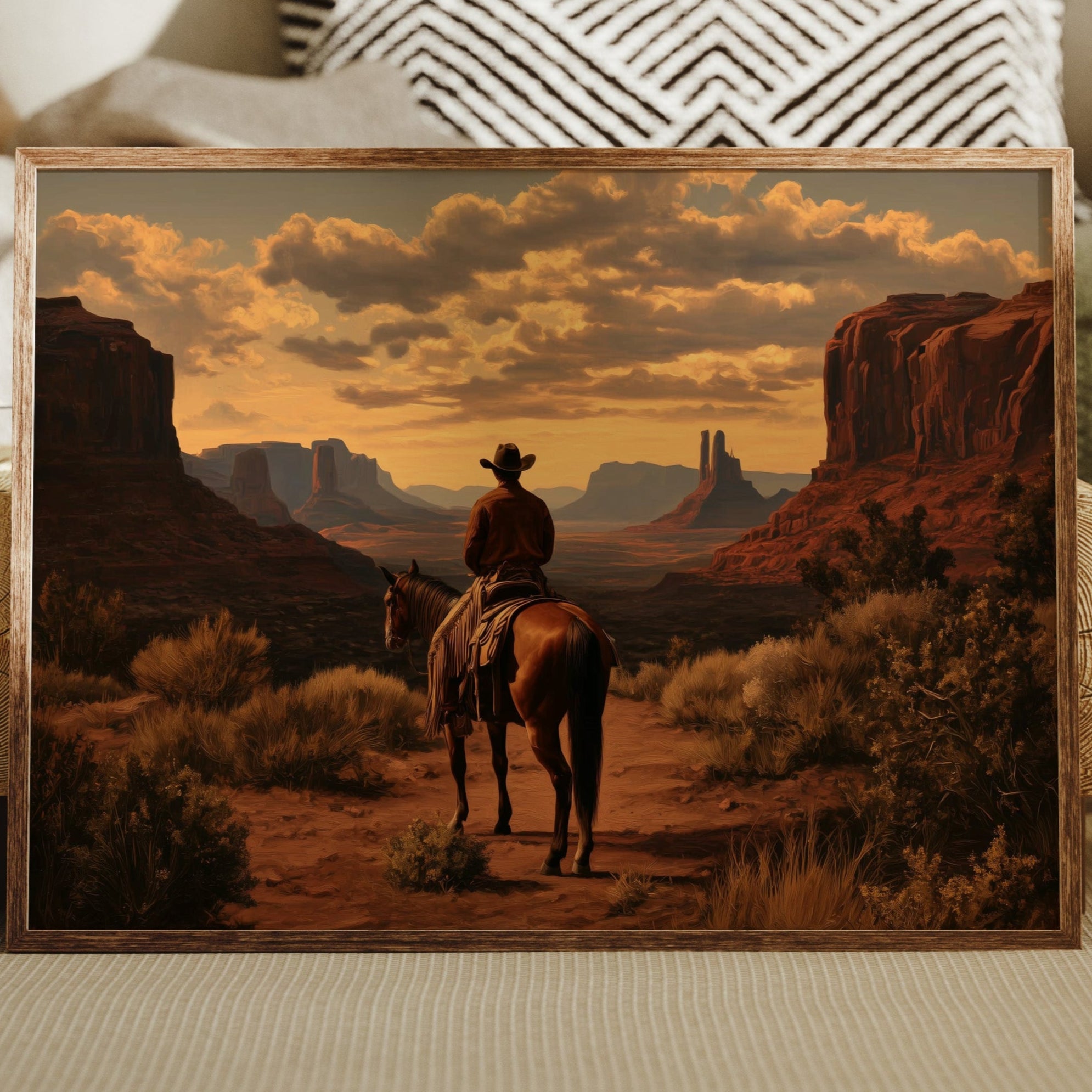 Sunset Maps The Canyon's Heart