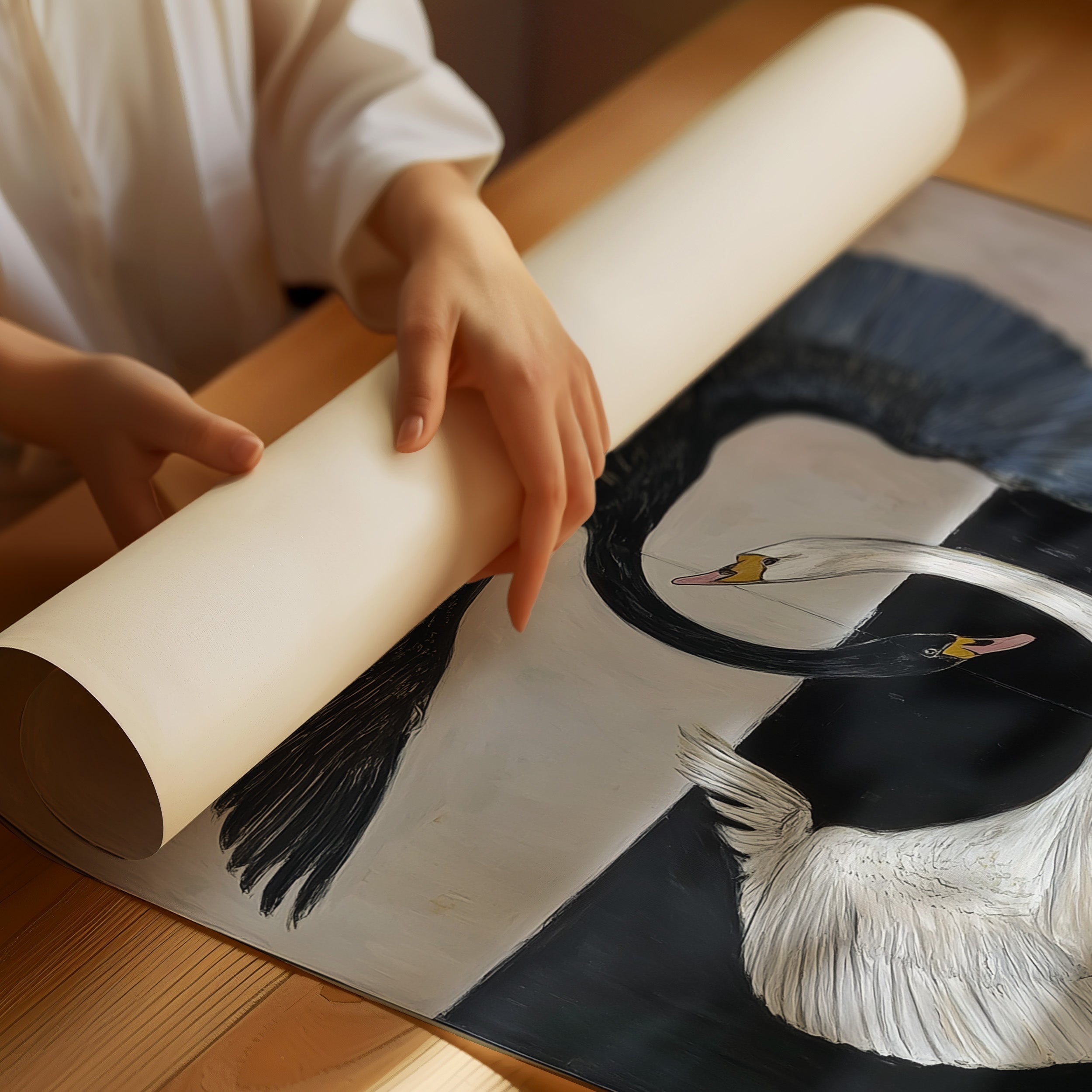 Graceful Cranes Dance Night Away