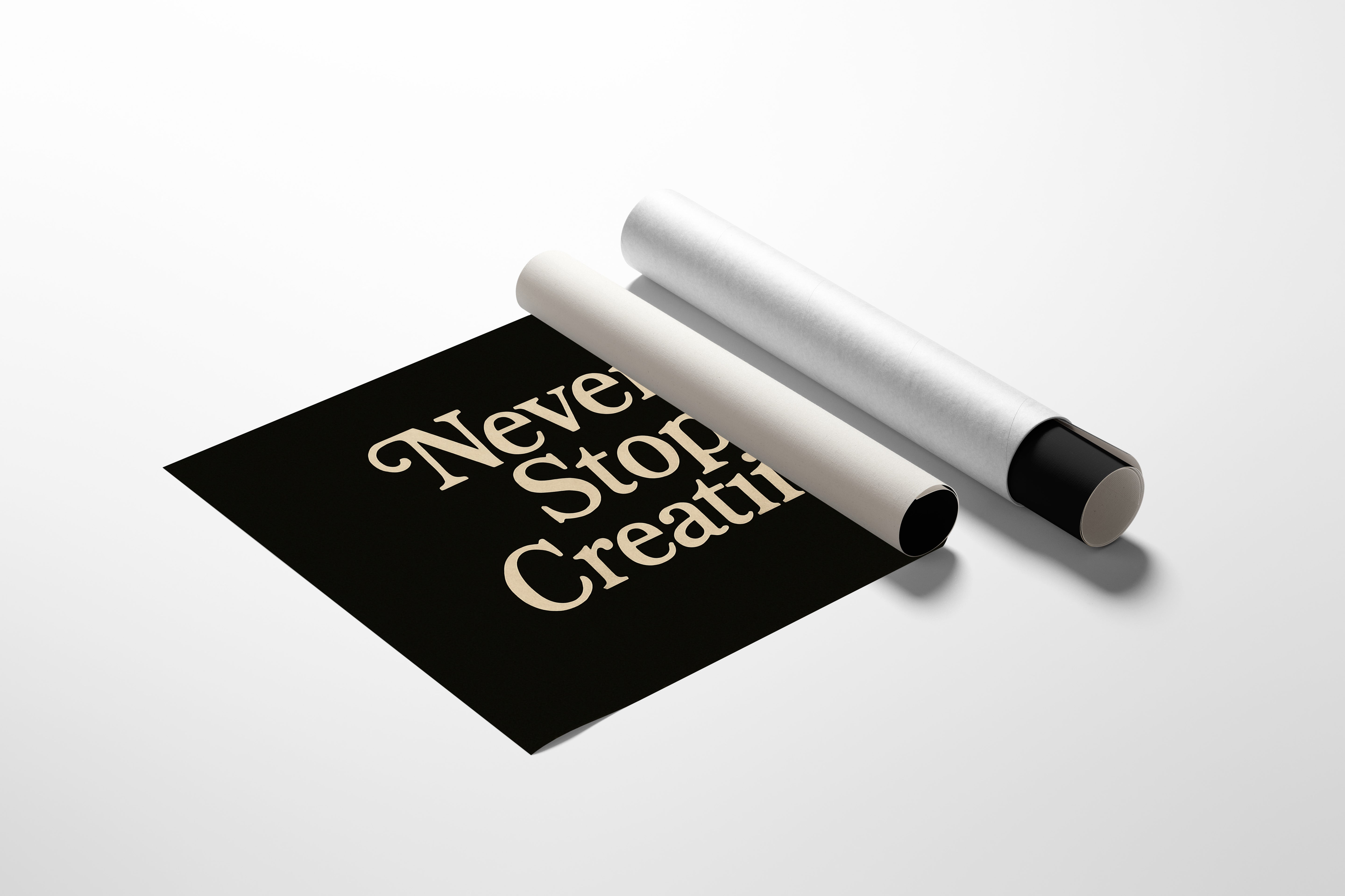 Never Stop Creating Retro Quote Print