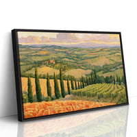 Cypress Road Through Tuscany