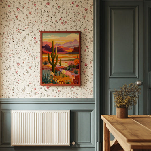 Saguaros Paint Their Evening Stories