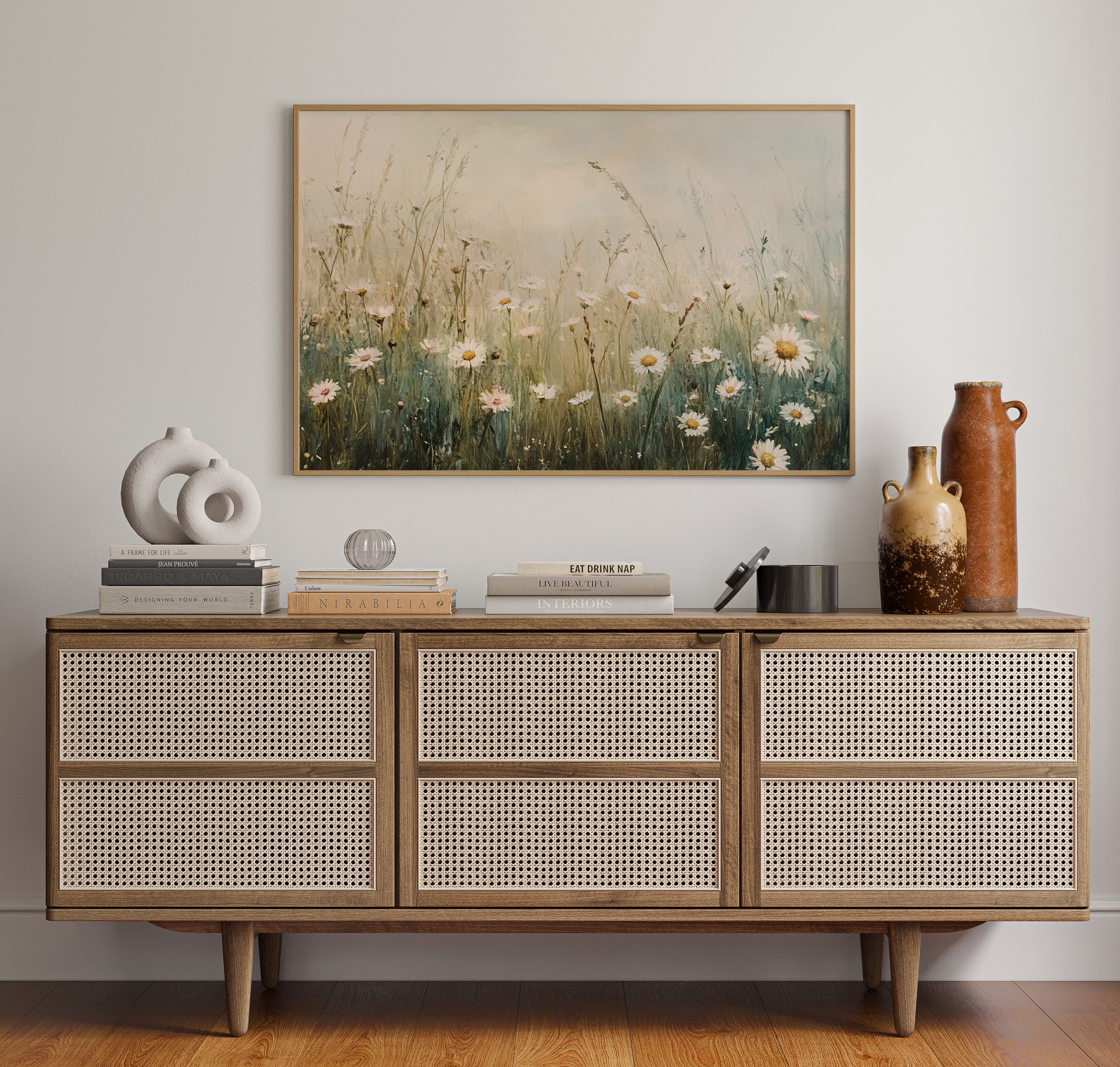 Morning Light Dances Through Daisies