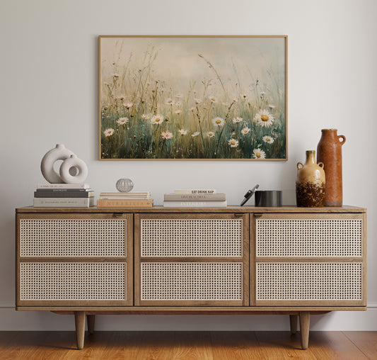Morning Light Dances Through Daisies